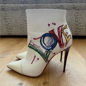 Christian Louboutin Multicolor LOVE Heeled Boots
